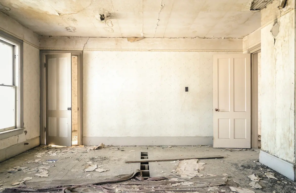 Waste disposal crew managing a cleanout project in Austintown